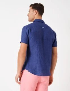 Pure Linen Oxford Shirt 9 Pure Linen Oxford Shirt -Marksandspencer Sale Store MS 10 T19 8125S E2 X EC 2