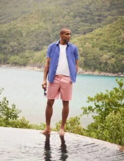 Pure Linen Oxford Shirt 11 Pure Linen Oxford Shirt -Marksandspencer Sale Store MS 10 T19 8125S E2 X EC 4