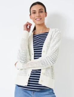 Pure Cotton V-Neck Button Front Cardigan