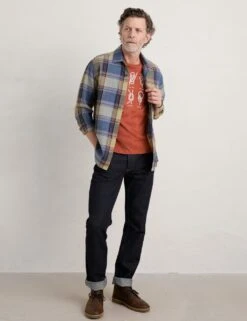 Organic Cotton Boat Graphic T-Shirt -Marksandspencer Sale Store MS 10 T19 8266S P0 X EC 1