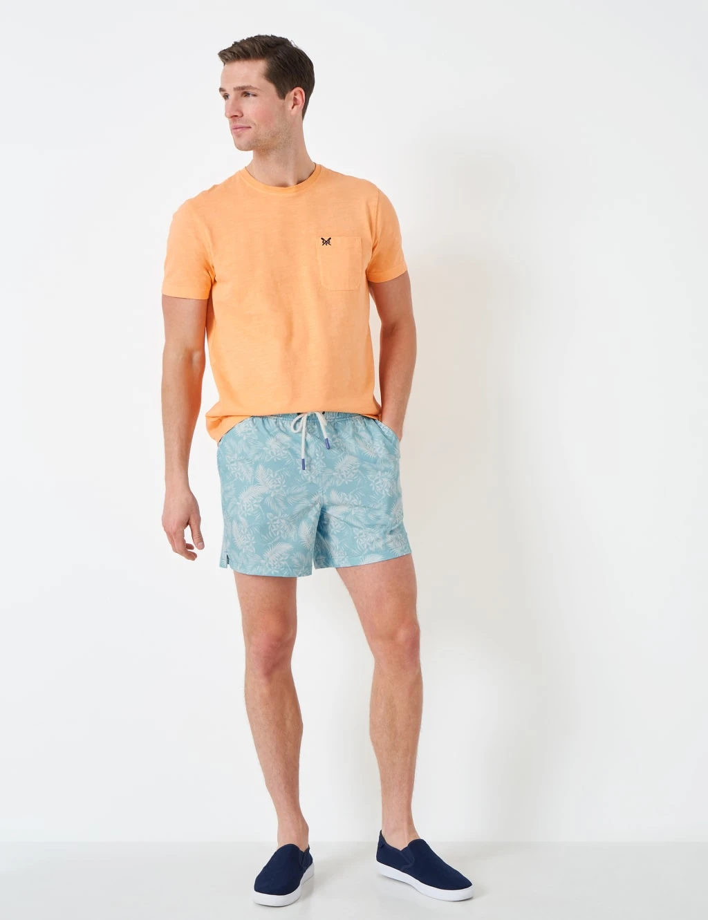 Pocketed Floral Swim Shorts 1 Pocketed Floral Swim Shorts