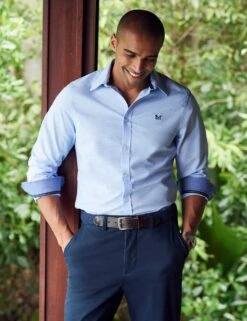 Regular Fit Cotton Rich Check Oxford Shirt -Marksandspencer Sale Store MS 10 T19 8735S E1 X EC 4