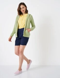 Cotton Rich Striped Zip Up Hoodie -Marksandspencer Sale Store MS 10 T19 8751S KH X EC 1