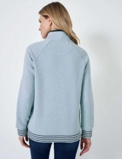 Cotton Rich Funnel Neck Half Zip Sweatshirt -Marksandspencer Sale Store MS 10 T19 8752S E2 X EC 2