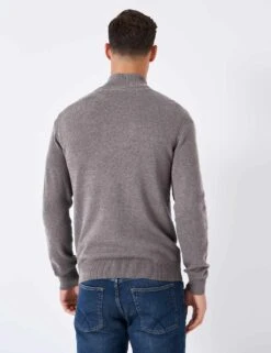 Pure Cotton Textured Half Zip Jumper -Marksandspencer Sale Store MS 10 T19 8764S M0 X EC 1