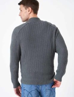Pure Cotton Ribbed Half Zip Jumper -Marksandspencer Sale Store MS 10 T19 8765S T0 X EC 1