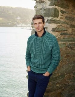 Pure Cotton Cable Jumper -Marksandspencer Sale Store MS 10 T19 8767S J0 X EC 4