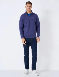 Cotton Rich Half Zip Sweatshirt -Marksandspencer Sale Store MS 10 T19 8787S E0 X EC 1