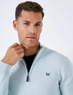 Pure Cotton Half Zip Jumper -Marksandspencer Sale Store MS 10 T19 8823S E1 X EC 2