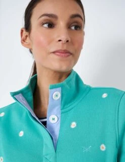 Cotton Rich Embroidered Sweatshirt -Marksandspencer Sale Store MS 10 T19 8826S E5 X EC 3