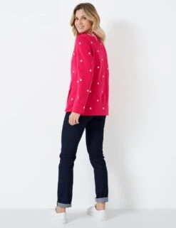 Cotton Rich Embroidered Floral Sweatshirt -Marksandspencer Sale Store MS 10 T19 8826T A4 X EC 2