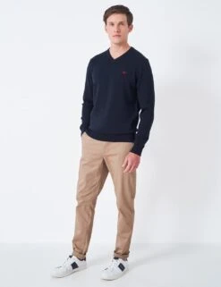 Organic Cotton V-Neck Jumper -Marksandspencer Sale Store MS 10 T19 8835S F0 X EC 1