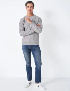 Cotton Rich Crew Neck Sweatshirt -Marksandspencer Sale Store MS 10 T19 8839S T0 X EC 1