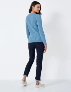 Cotton Rich Cable Knit Jumper With Cashmere -Marksandspencer Sale Store MS 10 T19 8850S E1 X EC 2