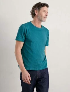 Organic Cotton Crew Neck T-Shirt 7 Organic Cotton Crew Neck T-Shirt -Marksandspencer Sale Store MS 10 T19 9673S NT X EC 1