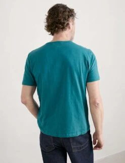 Organic Cotton Crew Neck T-Shirt 8 Organic Cotton Crew Neck T-Shirt -Marksandspencer Sale Store MS 10 T19 9673S NT X EC 2