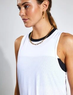 Zela Crew Neck Relaxed Vest Top -Marksandspencer Sale Store MS 10 T24 8137S Z0 X EC 4