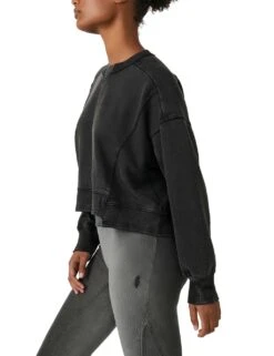 Intercept Crew Neck Crop Sweatshirt -Marksandspencer Sale Store MS 10 T24 8322S Y0 X EC 2