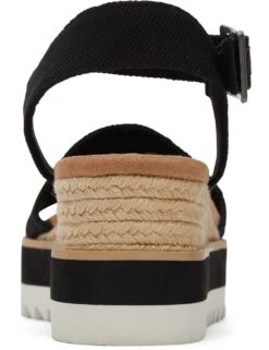 Toms Canvas Buckle Ankle Strap Wedge Espadrilles -Marksandspencer Sale Store MS 10 T82 8031 Y0 X EC 3
