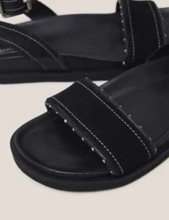 WHITE STUFF Leather Buckle Ankle Strap Flat Sandals -Marksandspencer Sale Store MS 10 T83 3133W Y0 X EC 3