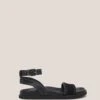 WHITE STUFF Leather Buckle Ankle Strap Flat Sandals 20 WHITE STUFF Leather Buckle Ankle Strap Flat Sandals -Marksandspencer Sale Store MS 10 T83 3133W Y0 X EC 90