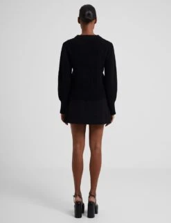 French Connection Ribbed Crew Neck Cropped Jumper -Marksandspencer Sale Store MS 10 T83 5114S Y0 X EC 2