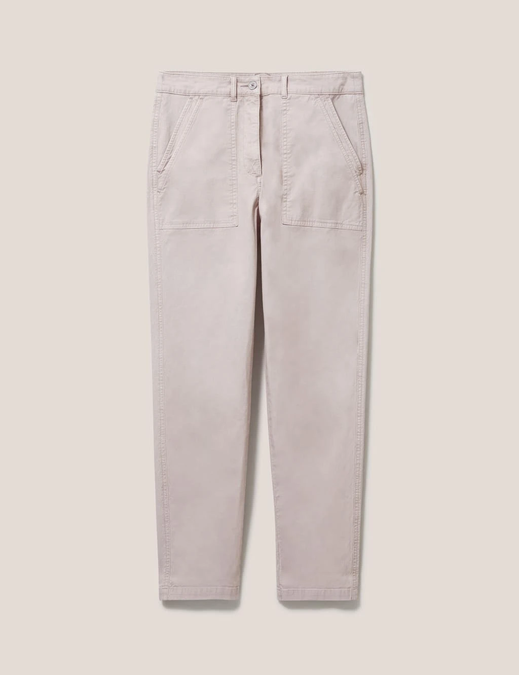 WHITE STUFF Cotton Rich Chinos With Linen 2 WHITE STUFF Cotton Rich Chinos With Linen - Image 2