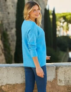 Supersoft Chevron Slash Neck Jumper -Marksandspencer Sale Store MS 10 T83 7007S E0 X EC 2