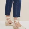 Suede Ankle Strap Wedge Espadrilles -Marksandspencer Sale Store MS 10 T83 8040T KY X EC 0