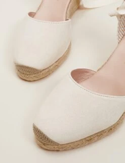 Suede Ankle Strap Wedge Espadrilles -Marksandspencer Sale Store MS 10 T83 8040T KY X EC 4