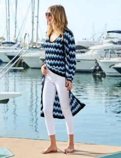 Colour Block Relaxed Longline Cardigan -Marksandspencer Sale Store MS 10 T83 8117T E4 X EC 2