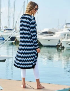 Colour Block Relaxed Longline Cardigan -Marksandspencer Sale Store MS 10 T83 8117T E4 X EC 3