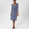 Geometric V-Neck Knee Length Wrap Dress -Marksandspencer Sale Store MS 10 T83 8130T F4 X EC 0
