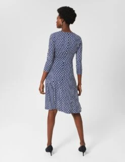 Geometric V-Neck Knee Length Wrap Dress 8 Geometric V-Neck Knee Length Wrap Dress -Marksandspencer Sale Store MS 10 T83 8130T F4 X EC 2