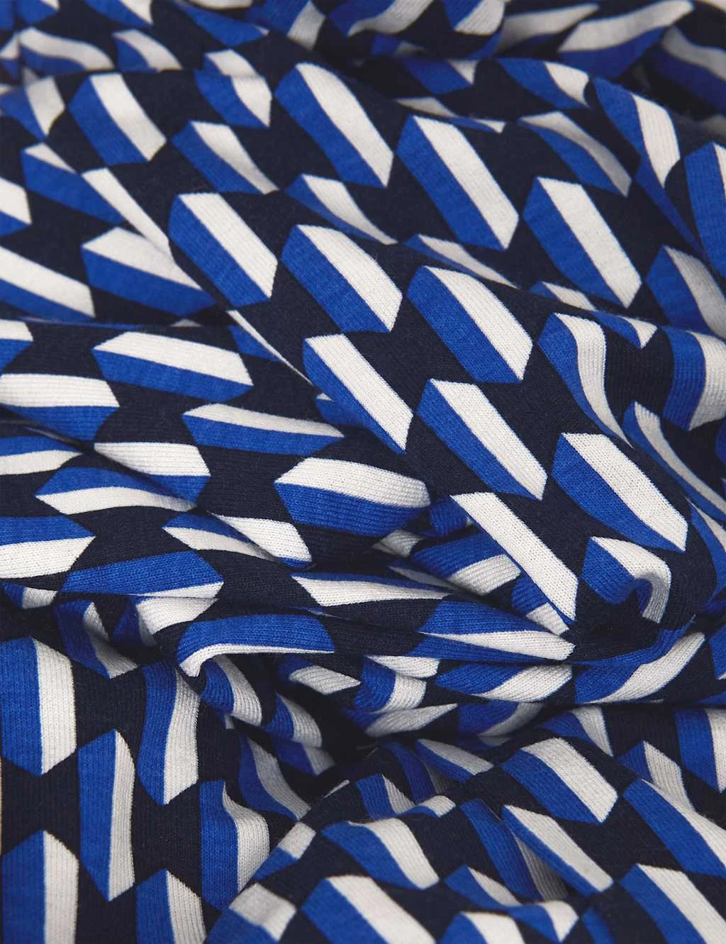 Geometric V-Neck Knee Length Wrap Dress 5 Geometric V-Neck Knee Length Wrap Dress - Image 5