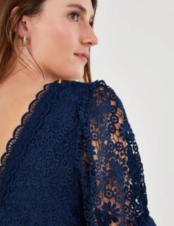 MONSOON Lace V-Neck Maxi Waisted Dress -Marksandspencer Sale Store MS 10 T83 8234T F0 X EC 1