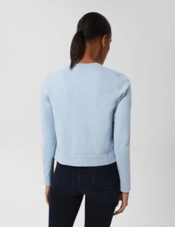 Cotton Rich Crew Neck Cardigan -Marksandspencer Sale Store MS 10 T83 8323T E0 X EC 2