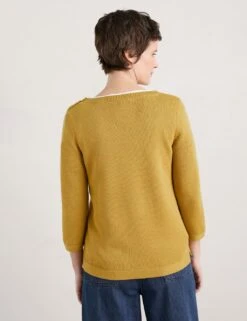 Pure Cotton Textured Round Neck Jumper -Marksandspencer Sale Store MS 10 T83 8385T R0 X EC 2