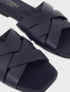 Leather Crossover Flat Square Toe Mules -Marksandspencer Sale Store MS 10 T83 8525T F0 X EC 2