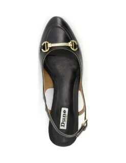 Dune London Leather Block Heel Slingback Shoes -Marksandspencer Sale Store MS 10 T83 8611S Y0 X EC 2