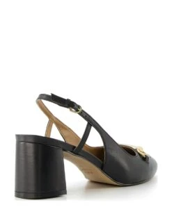 Dune London Leather Block Heel Slingback Shoes -Marksandspencer Sale Store MS 10 T83 8611S Y0 X EC 3