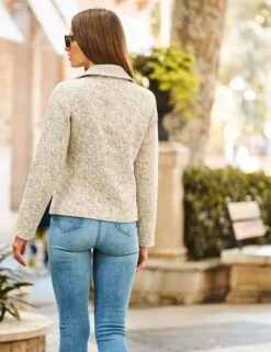 Cotton Rich Biker Jacket -Marksandspencer Sale Store MS 10 T83 8645S V0 X EC 3