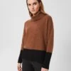 Merino Wool Rich Colour Block Jumper -Marksandspencer Sale Store MS 10 T83 8784S Y4 X EC 0