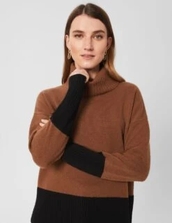 Merino Wool Rich Colour Block Jumper -Marksandspencer Sale Store MS 10 T83 8784S Y4 X EC 1