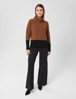 Merino Wool Rich Colour Block Jumper -Marksandspencer Sale Store MS 10 T83 8784S Y4 X EC 2