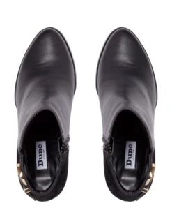 Dune London Leather Buckle Block Heel Ankle Boots -Marksandspencer Sale Store MS 10 T83 8829S Y0 X EC 2