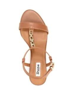 Dune London Leather Ankle Strap Block Heel Sandals -Marksandspencer Sale Store MS 10 T83 8844S VS X EC 2