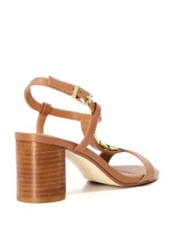Dune London Leather Ankle Strap Block Heel Sandals -Marksandspencer Sale Store MS 10 T83 8844S VS X EC 3