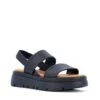Dune London Leather Slip On Flatform Sandals