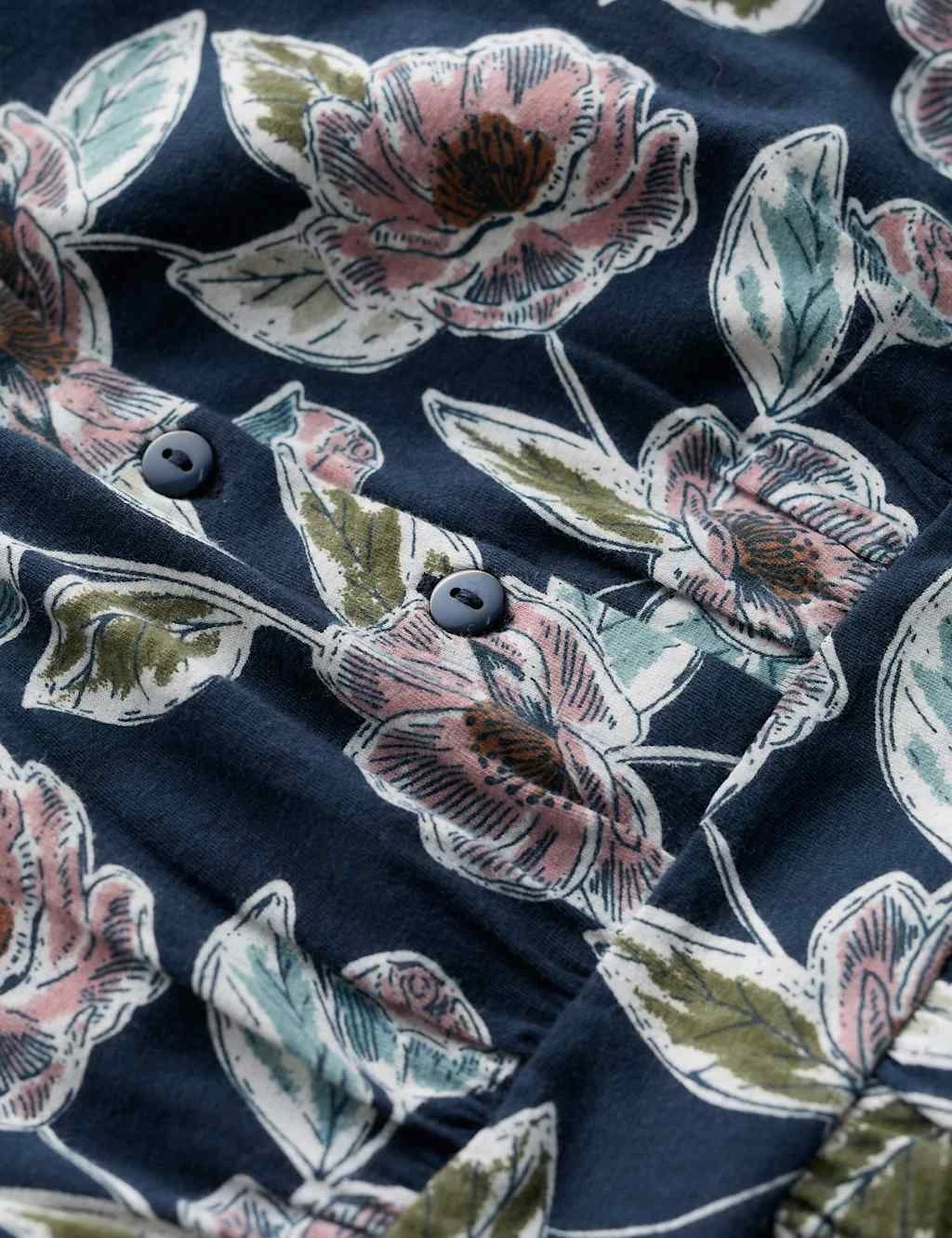 Cotton Rich Floral Midi Waisted Dress 5 Cotton Rich Floral Midi Waisted Dress - Image 5